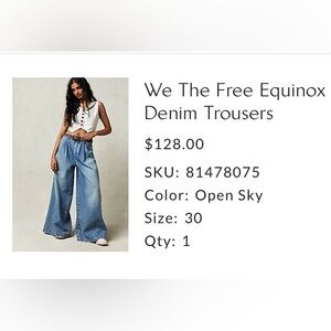 WE THE FREE/Free People Equinox Denim Trousers